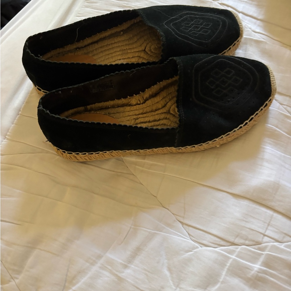 Black Espadrille Flats